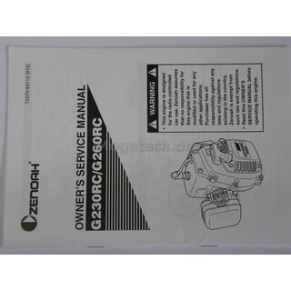 Zenoah Bedienungsanleitung G230/260