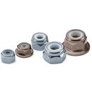 Alu-Stoppmutter mit Bund M4 silber (10 St�ck)