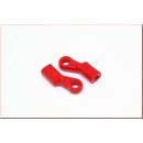 Rose joint plastic body medium angled M6 (Red)